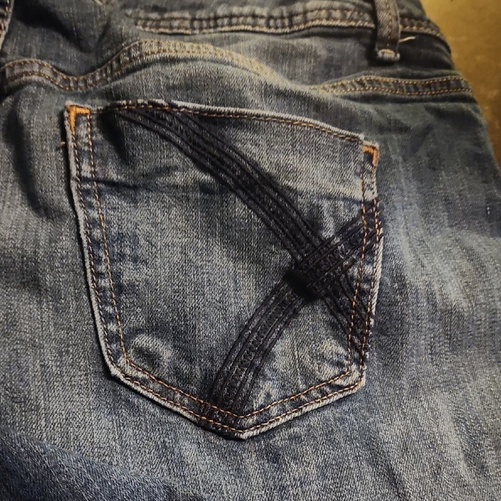 Lane Bryant Dark Blue Jean Shorts - Picture 4 of 5